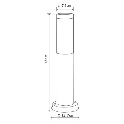 Globo - Lauko šviestuvas 1xE27/60W/230V 45 cm IP44