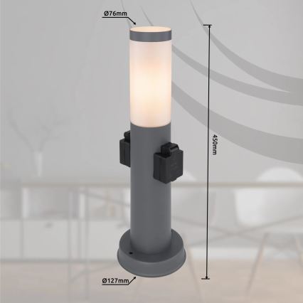 Globo 3158AK - Lauko lempa su 2 lizdais BOSTON 1xE27/23W/230V IP44