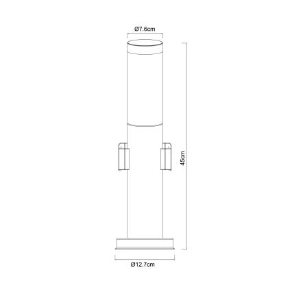 Globo - Lauko šviestuvas su 2 lizdais 1xE27/23W/230V IP44