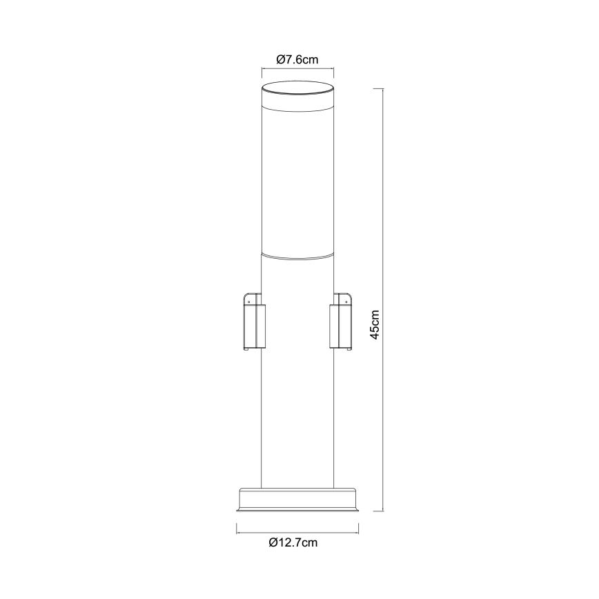 Globo - Lauko šviestuvas su 2 lizdais 1xE27/23W/230V IP44