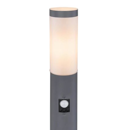 Globo - Lauko šviestuvas su jutikliu 1xE27/15W/230V IP44 110 cm antracitas