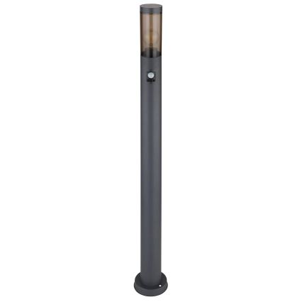 Globo - Lauko šviestuvas su jutikliu 1xE27/15W/230V IP44 110 cm juoda