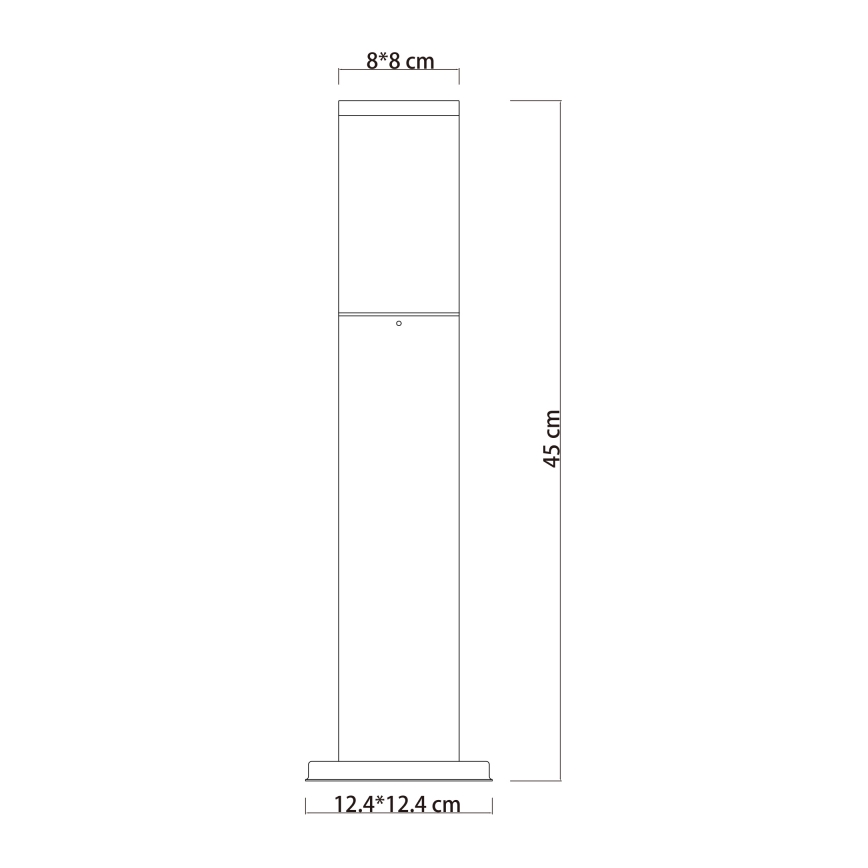 Globo - Lauko lempa 1xE27/15W/230V 45 cm IP44