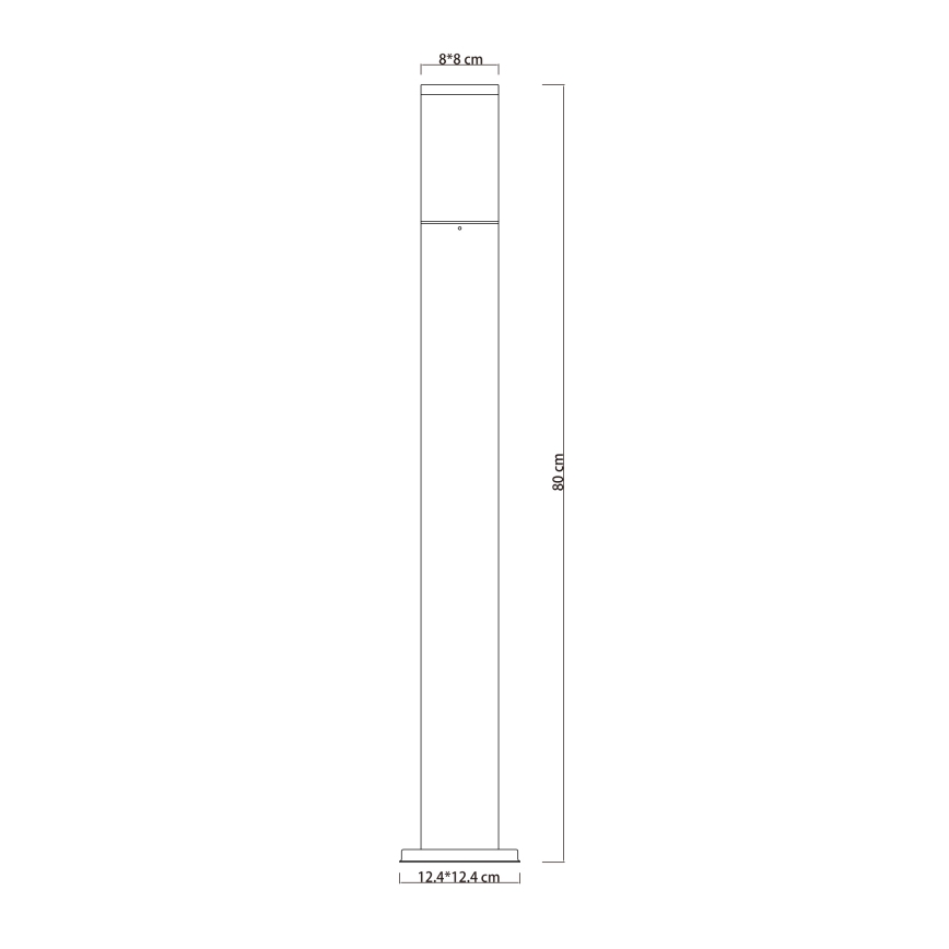 Globo - Lauko lempa 1xE27/15W/230V 80 cm IP44