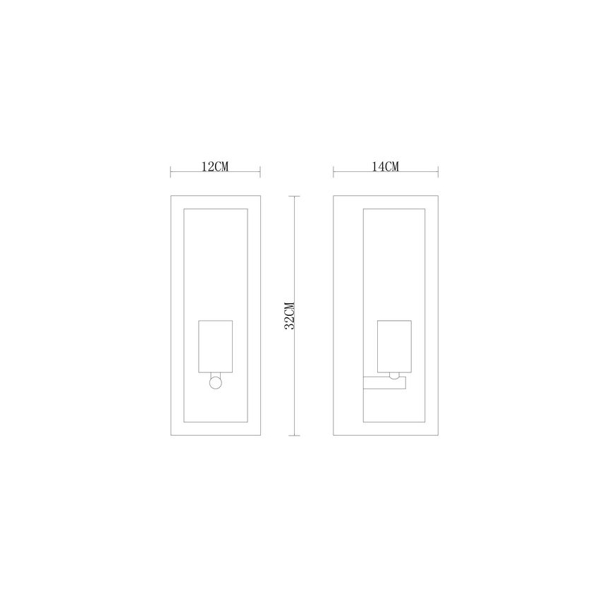 Globo - Lauko sieninis šviestuvas 1xE27/60W/230V IP44