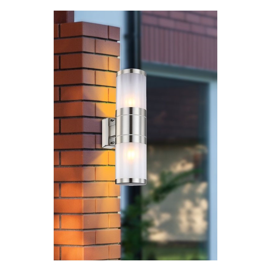 Globo - Lauko sieninis šviestuvas 2xE27/60W/230V IP44