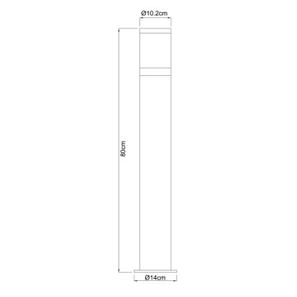 Globo 32016 - Lauko lempa XELOO 1xE27/60W/230V IP44