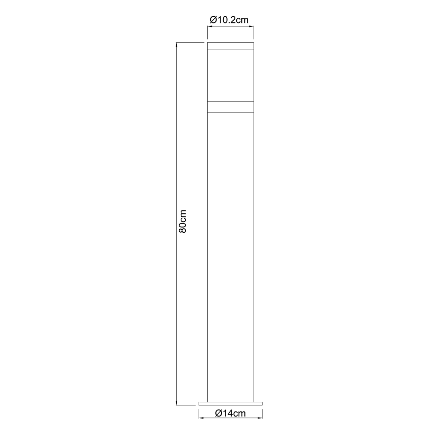 Globo 32016 - Lauko lempa XELOO 1xE27/60W/230V IP44
