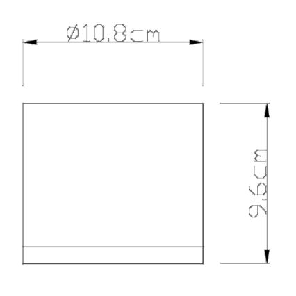 Globo - Lauko lubinis šviestuvas 1xGX53/11W/230V IP44