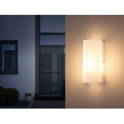 Globo - Lauko sieninis šviestuvas 1xE27/15W/230V IP44 balta