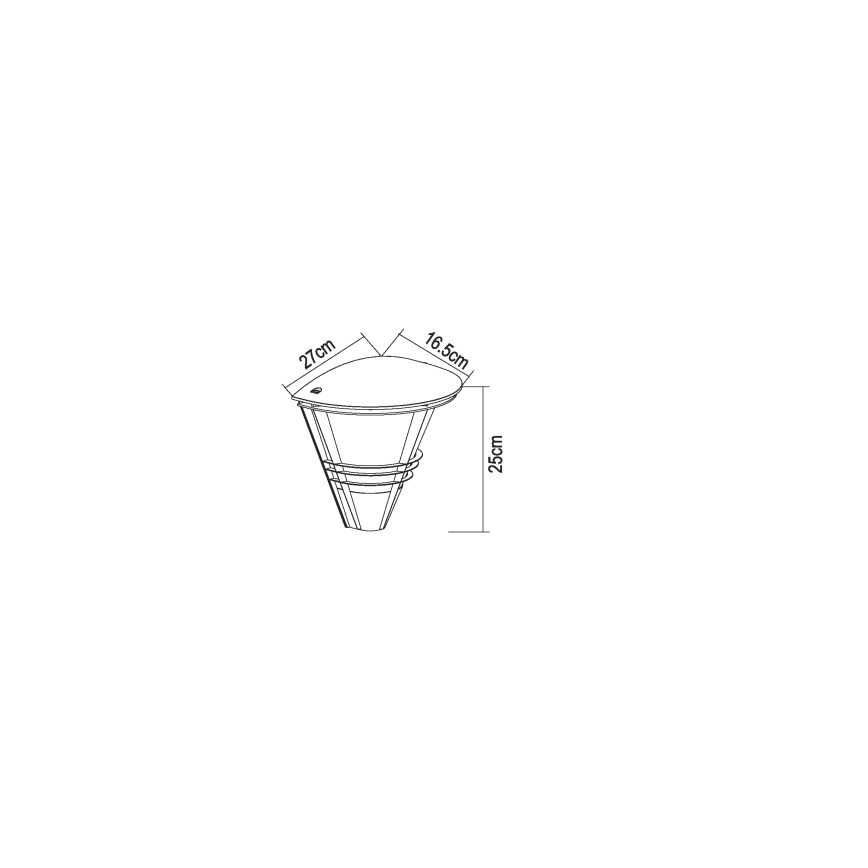 Globo - Lauko sieninis šviestuvas 1xE27/60W/230V IP44