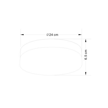 Globo - Vonios šviestuvas 2xE27/40W/230V diametras 24 cm IP44