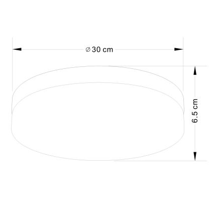 Globo - Vonios šviestuvas 3xE27/40W/230V diametras 30 cm IP44