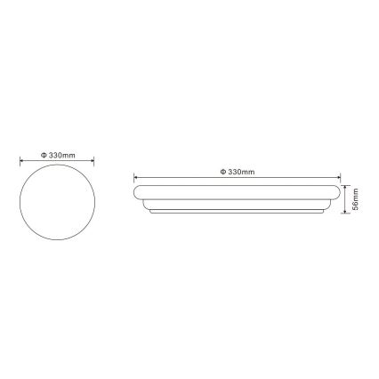 Globo - LED lubinis lauko šviestuvas 1xLED/24W/230V IP54