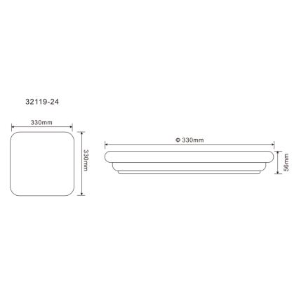 Globo - LED lubinis lauko šviestuvas LED/24W/230V IP54