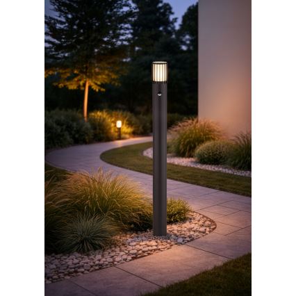 Globo - Lauko šviestuvas su judesio jutikliu 1xE27/15W/230V IP54 100 cm