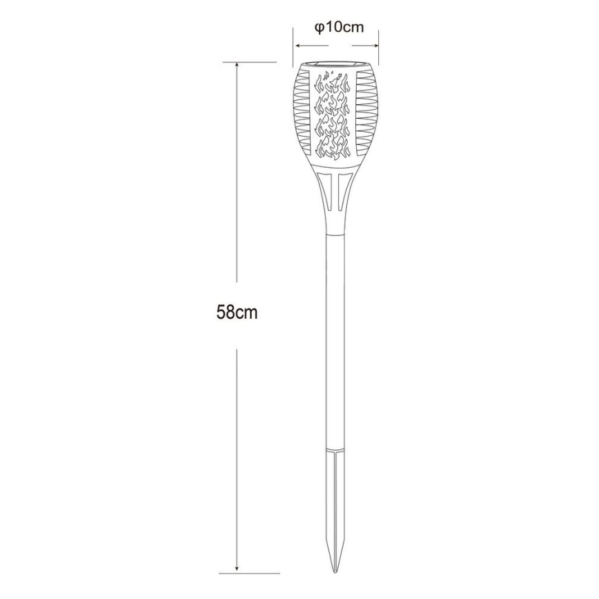 Globo - LED šviestuvas, įkraunamas saulės energija 36xLED/0,1W/1,2V IP44