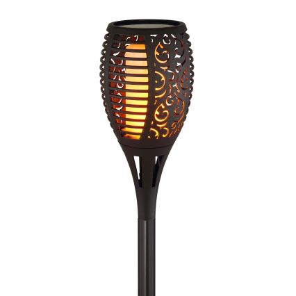 Globo - LED apšvietimas, įkraunamas saulės energija LED/5,4W/3V 1800K IP44 juoda