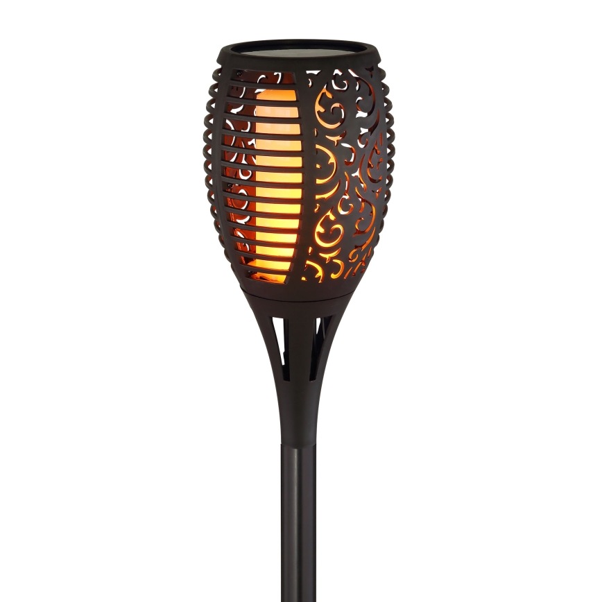 Globo - LED apšvietimas, įkraunamas saulės energija LED/5,4W/3V 1800K IP44 juoda