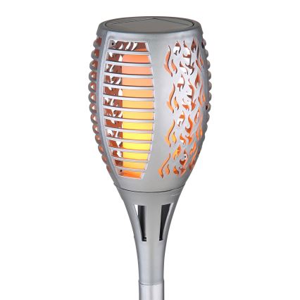 Globo - LED apšvietimas, įkraunamas saulės energija LED/3,6W/3V 1800K IP44 blizgus chromas