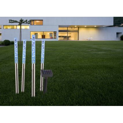 Globo - KOMPLEKTAS 4x LED apšvietimas, įkraunamas saulės energija 4xLED/0,07W IP44