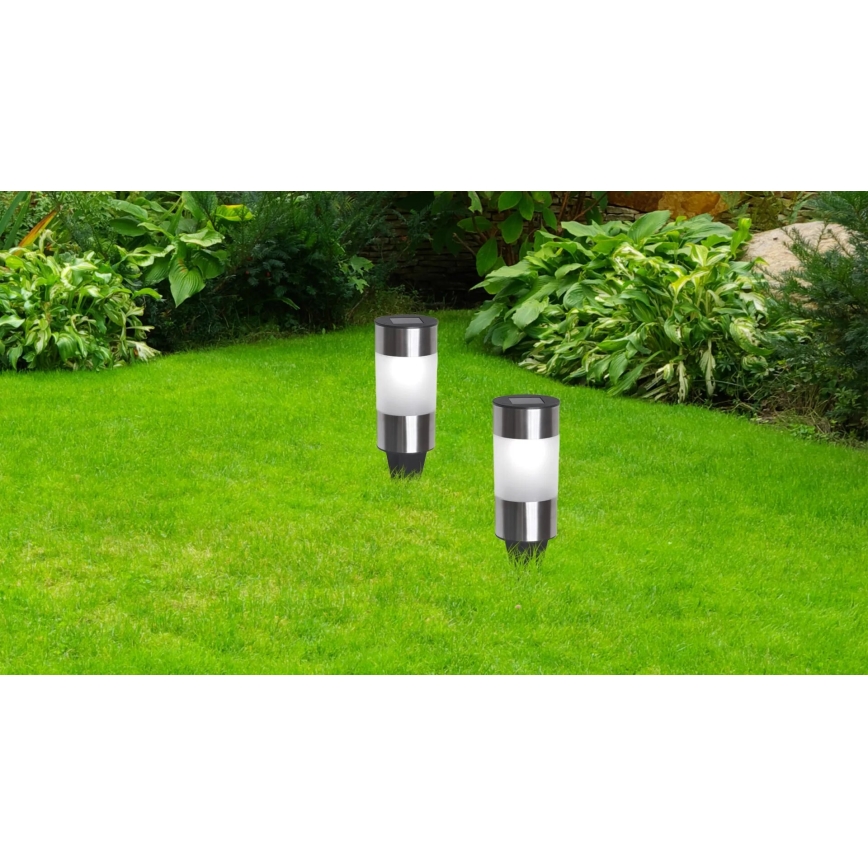 Globo - KOMPLEKTAS 3x LED šviestuvas, įkraunamas saulės energija LED/0,06W/3,2V IP44