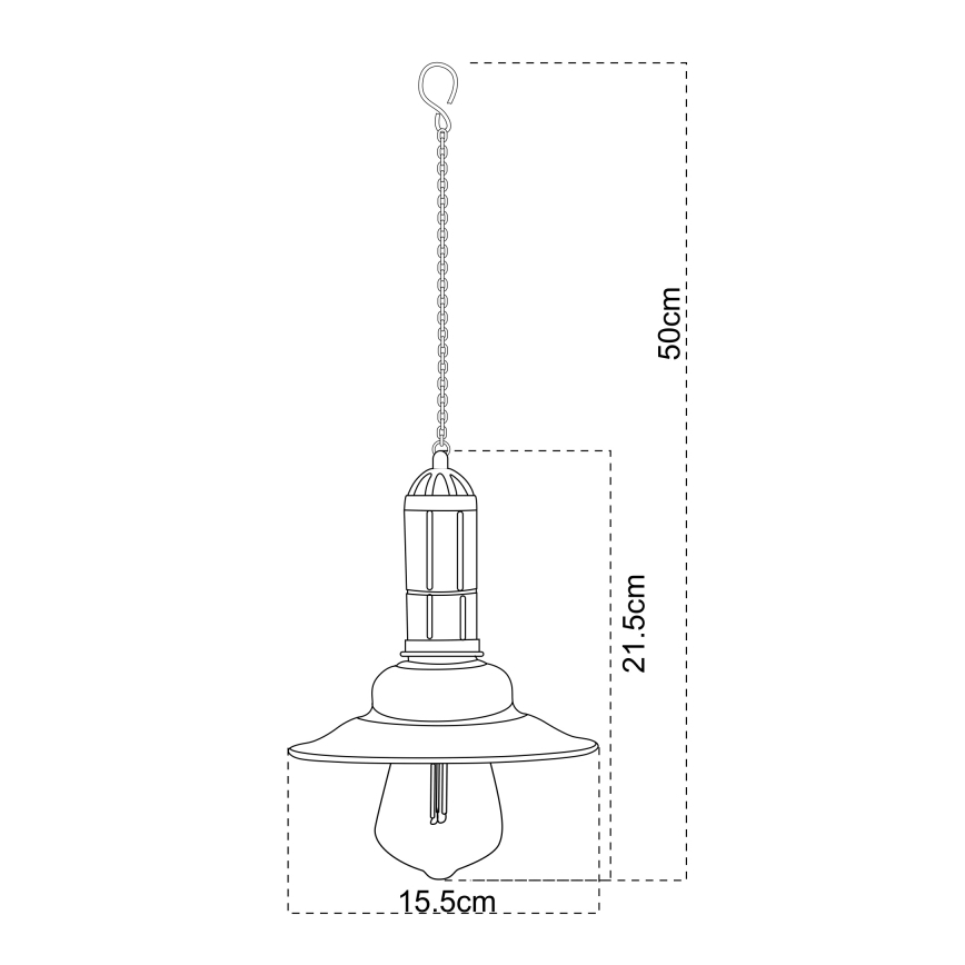 Globo - LED sietynas, įkraunamas saulės energija ant grandinės LED/0,06W/1,2V IP44