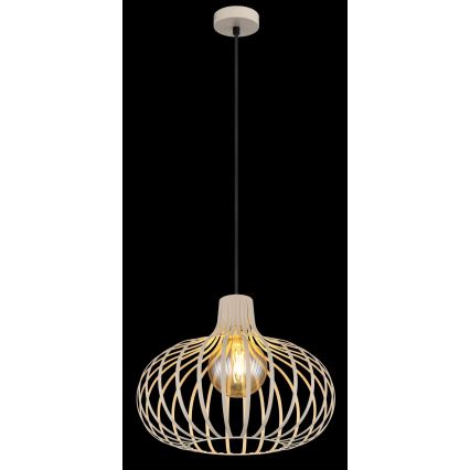 Globo - pakabinamas šviestuvas su laidu 1xE27/40W/230V smėlio spalvos