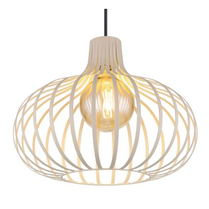 Globo - pakabinamas šviestuvas su laidu 1xE27/40W/230V smėlio spalvos