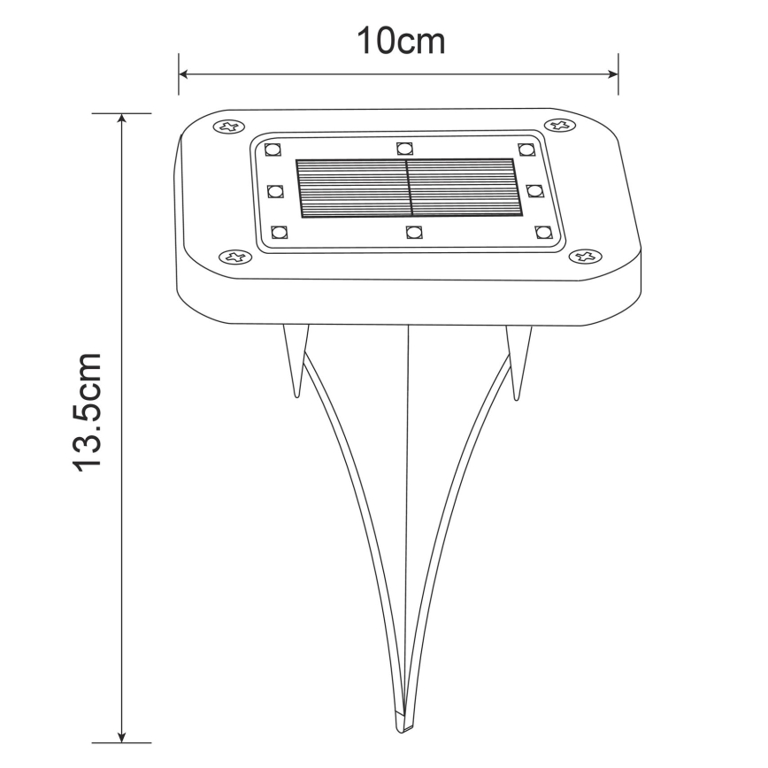 Globo - KOMPLEKTAS 2x LED apšvietimas, įkraunamas saulės energija LED/0,8W/1,2V IP44 300 mAh