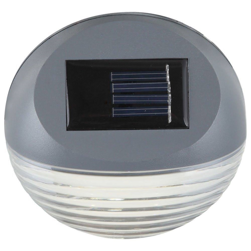 Globo - LED sieninis šviestuvas, įkraunamas saulės energija 2xLED/0,06W/1,2V IP44 200 mAh