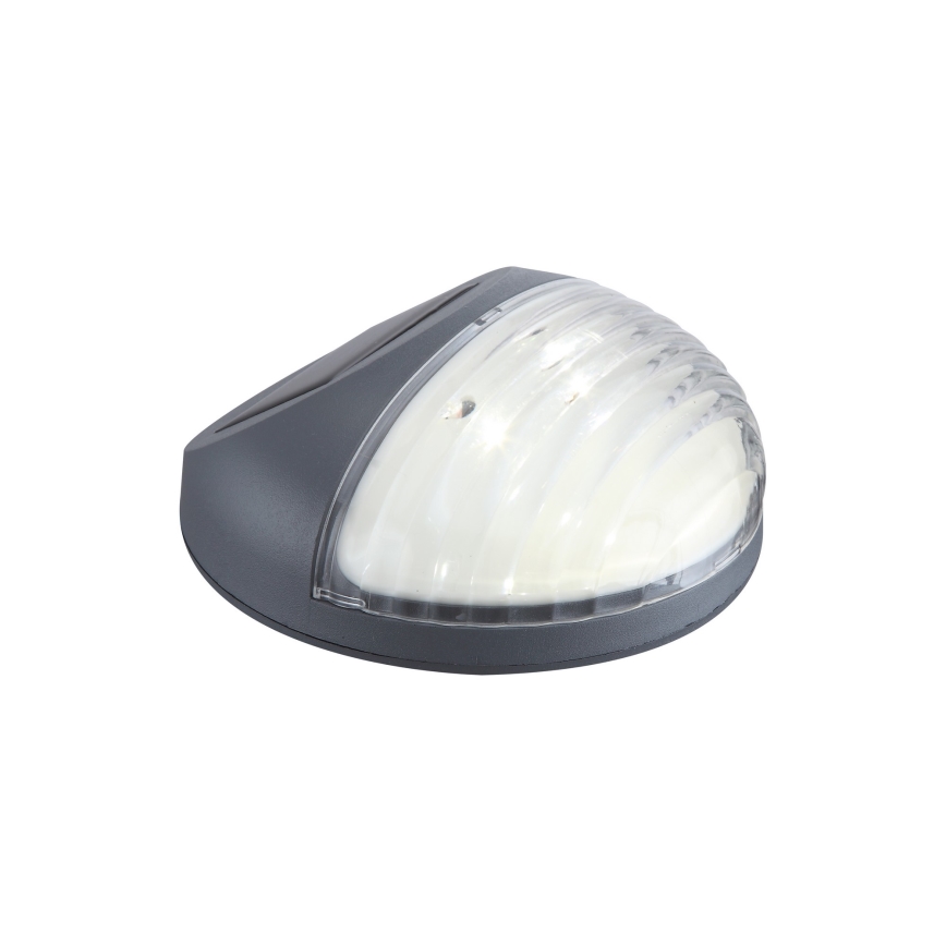 Globo - LED sieninis šviestuvas, įkraunamas saulės energija 2xLED/0,06W/1,2V IP44 200 mAh