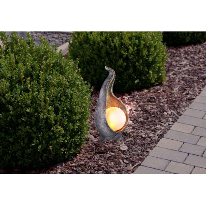 Globo - LED apšvietimas, įkraunamas saulės energija LED/2,16W/3V 3000K IP44 sidabras