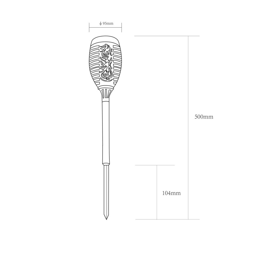 Globo - KOMPLEKTAS 2x LED šviestuvas, įkraunamas saulės energija LED/0,1W/3V IP44