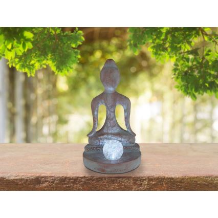 Globo - LED saulės šviestuvas LED/3V IP44 200 mAh Budos statula