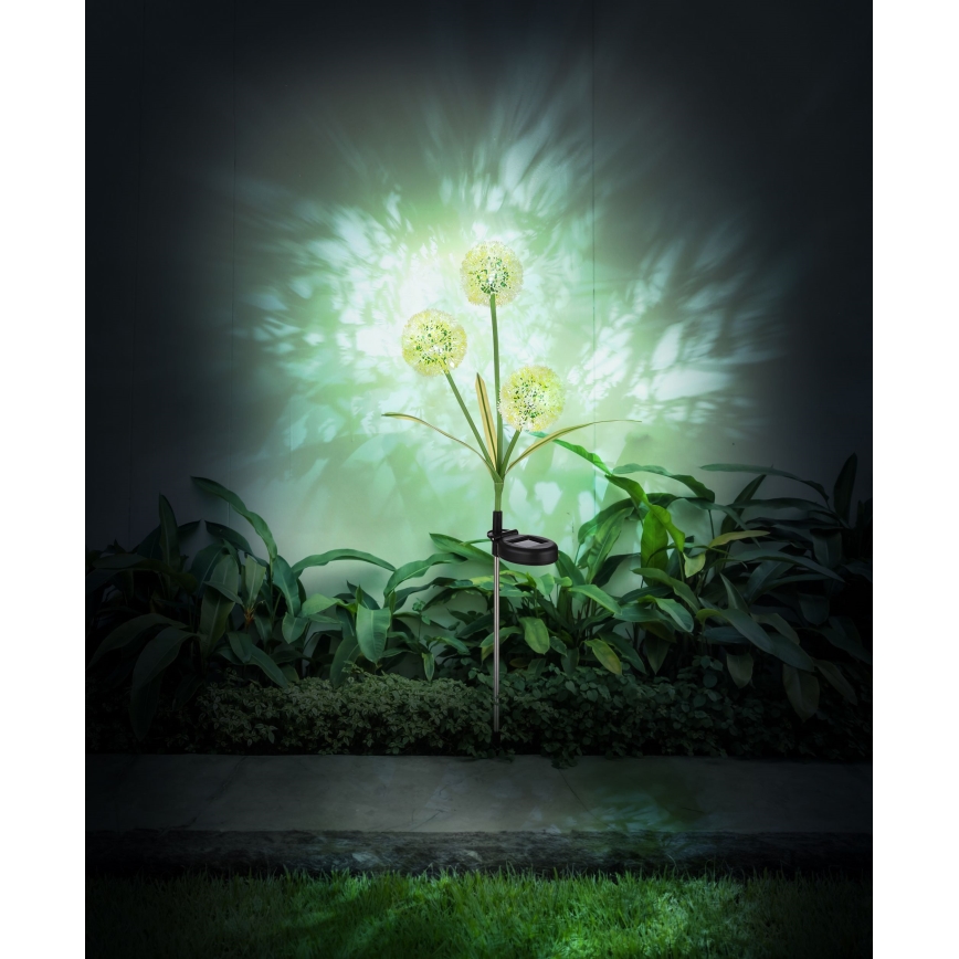 Globo - LED saulės šviestuvas 3xLED/0,06W/3V 5000K IP44 200 mAh geltonas