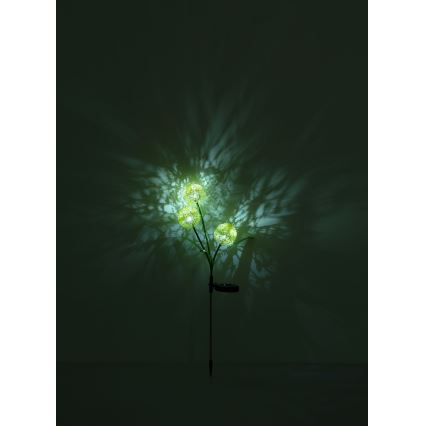 Globo - LED saulės šviestuvas 3xLED/0,06W/3V 5000K IP44 200 mAh geltonas