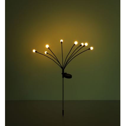 Globo - LED apšvietimas, įkraunamas saulės energija 8xLED/0,06W/3,2V 3000K IP44
