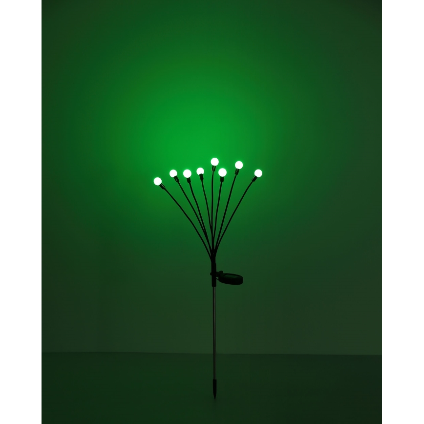 Globo - LED RGB šviestuvas, įkraunamas saulės energija 8xLED/0,06W/3,2V IP44