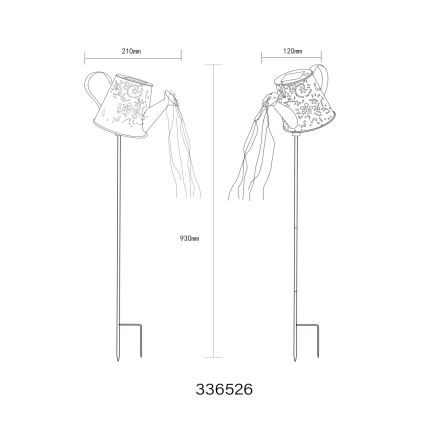 Globo - LED saulės šviestuvas LED/3V IP44 300 mAh virdulys