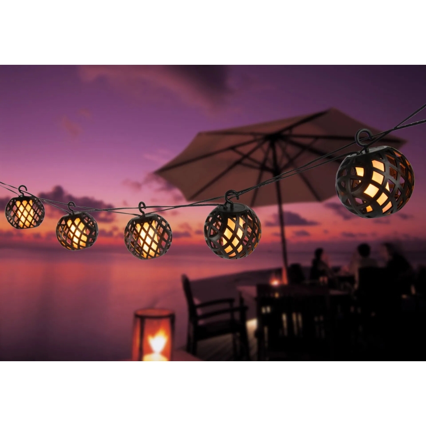 Globo - LED Saulės Dekoratyvinė girlianda 98xLED/0,1W/3V 410 cm IP44