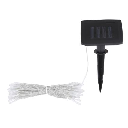 Globo - LED grandinė, įkraunama saulės šviesa 20 m 120xLED/2,4V 2xAAA IP44 600 mAh