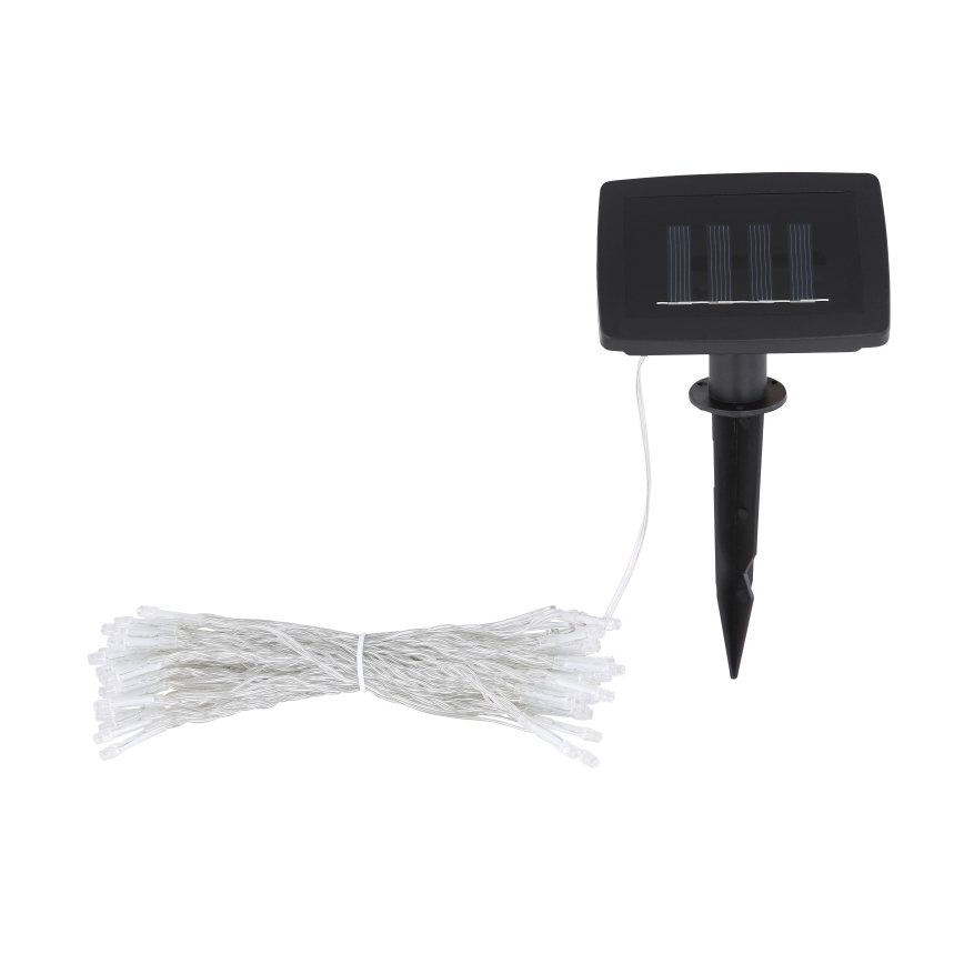 Globo - LED grandinė, įkraunama saulės šviesa 10 m 50xLED/2,4V IP44