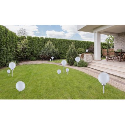 Globo - LED apšvietimas, įkraunamas saulės energija 2xLED/0,06W/1,2V IP44 600 mAh
