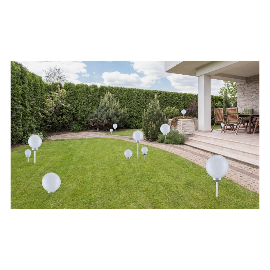 Globo - LED apšvietimas, įkraunamas saulės energija 2xLED/0,06W/1,2V IP44 600 mAh