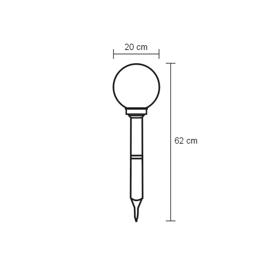Globo - LED Lauko apšvietimas LED/0,06W/3,2V IP44 600 mAh