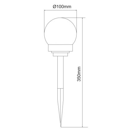 Globo - KOMPLEKTAS 3x LED apšvietimas, įkraunamas saulės energija LED/0,06W/3V 4000K diametras 10 cm IP44