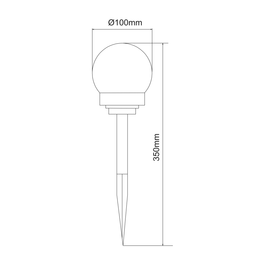 Globo - KOMPLEKTAS 3x LED apšvietimas, įkraunamas saulės energija LED/0,06W/3V 4000K diametras 10 cm IP44