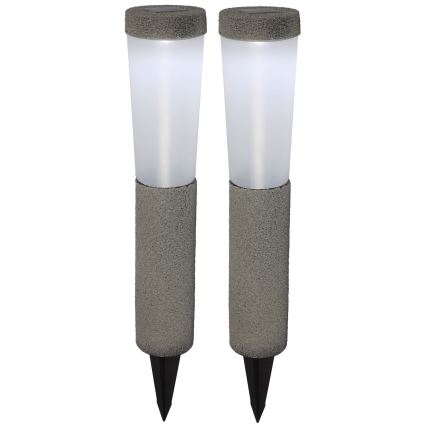 Globo - KOMPLEKTAS 2x LED apšvietimas, įkraunamas saulės energija LED/0,1W/3V 6000K IP44 400 mAh