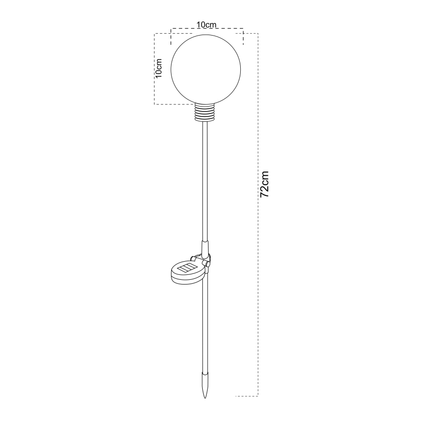 Globo - LED saulės šviestuvas LED/3,2V IP44 600 mAh